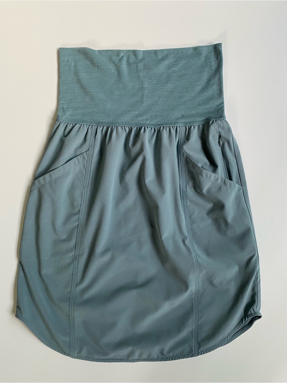 Prana Athletic Quick Dry Skirt in Dusty Teal Blue XS